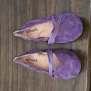 Software Purple Suede Ballet Flat Shoes size 9